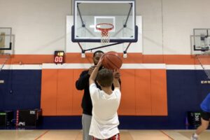 Basketball Shooting Form Class instruction at the Factory