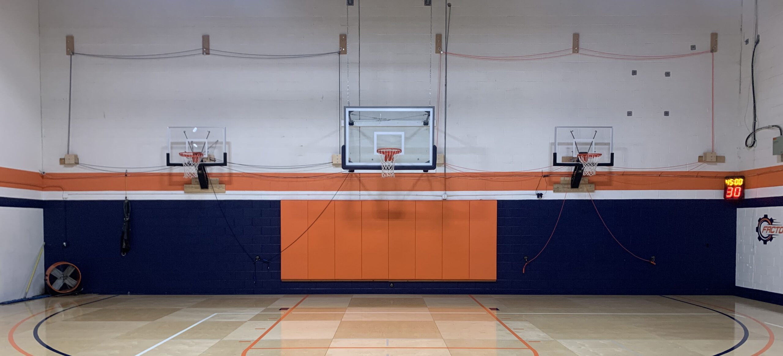 The Factory Basketball Training Facility Wall Mounted Speed Training System