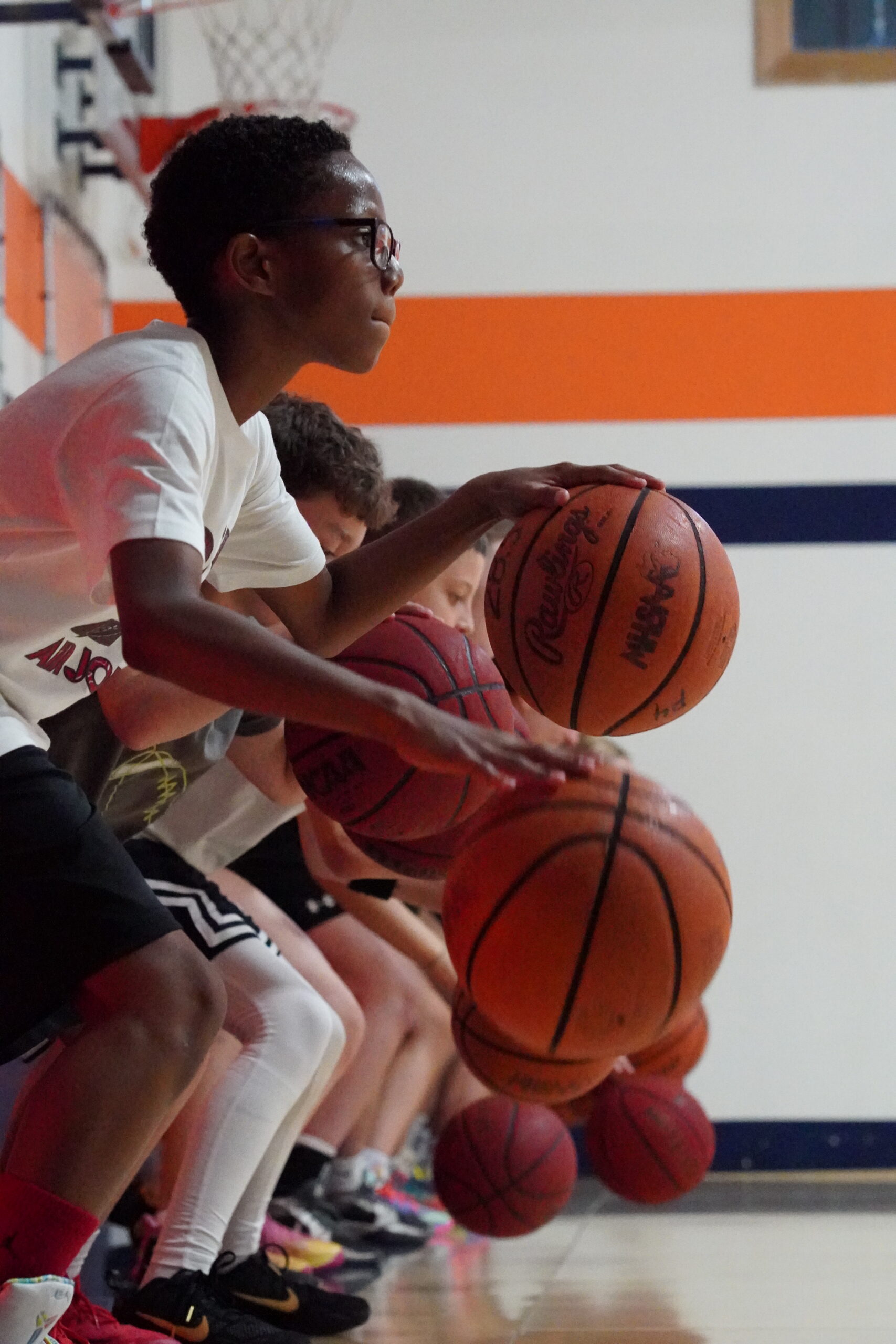 Off-hand basketball development training at The Factory