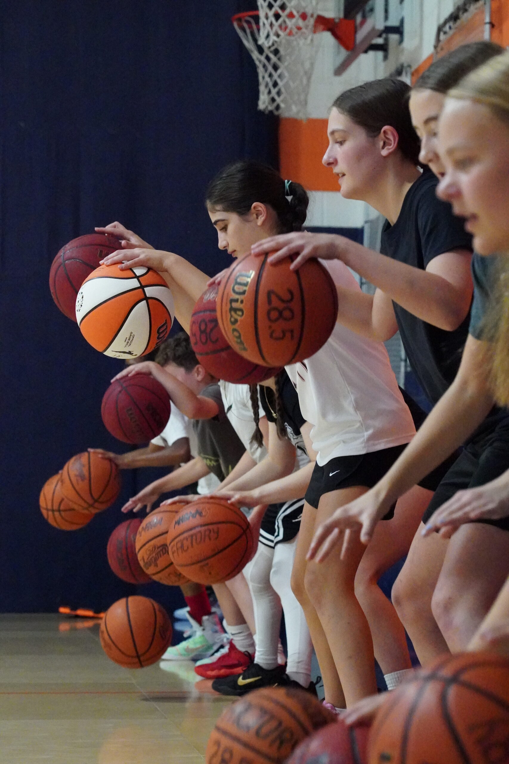 Youth basketball ball handling training at The Factory