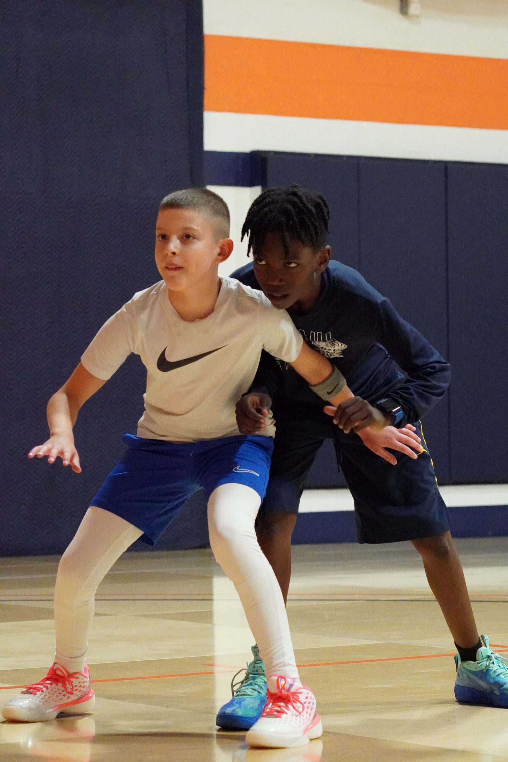 Youth basketball rebounding training at The Factory