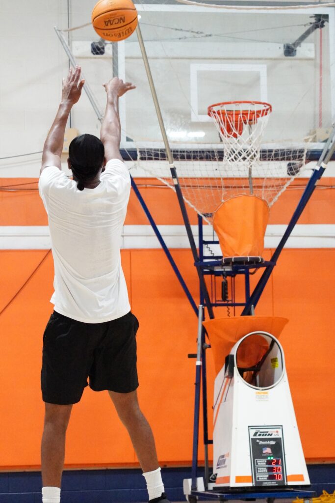 Shoot-A-Way 10K Gun basketball shooting at The Factory
